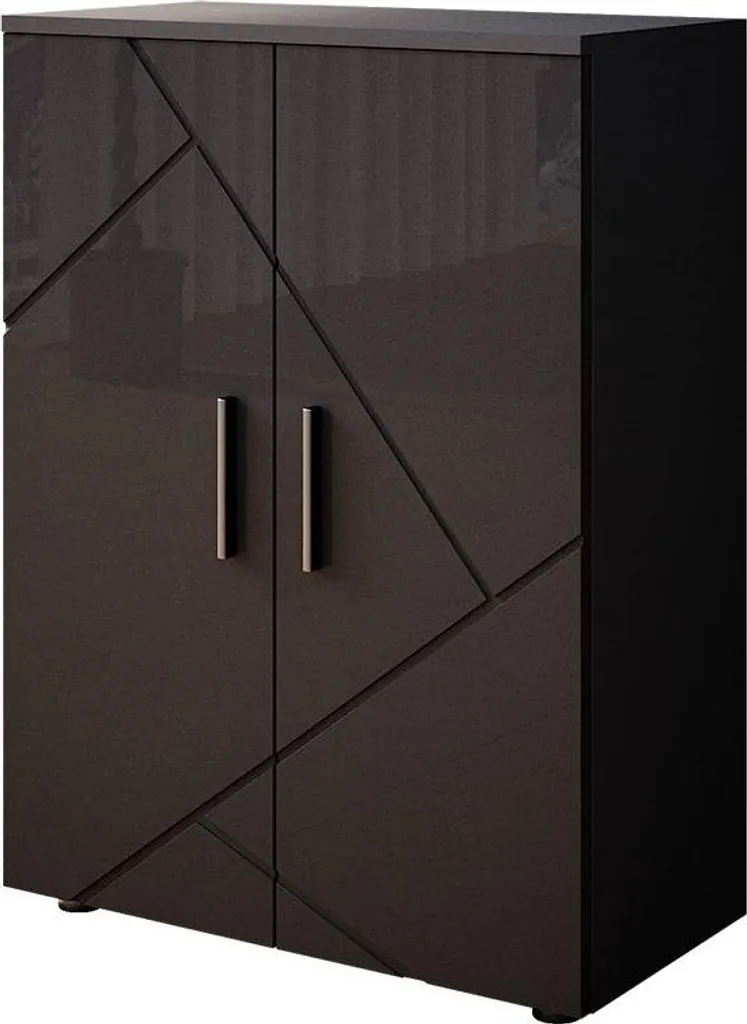 Meuble Vicco Irma Anthracite Haute brillance avec revêtement résistant