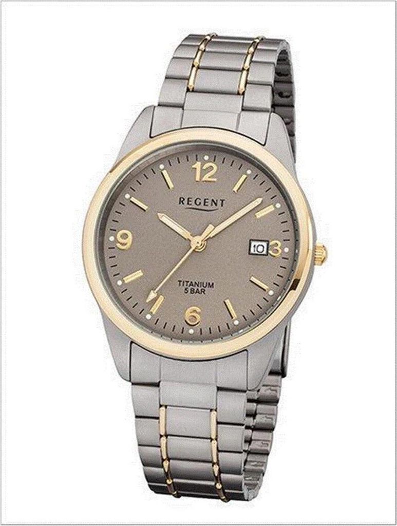 Regent Herren-Armbanduhr Elegant Analog Titan-Armband Obrázok produktu 