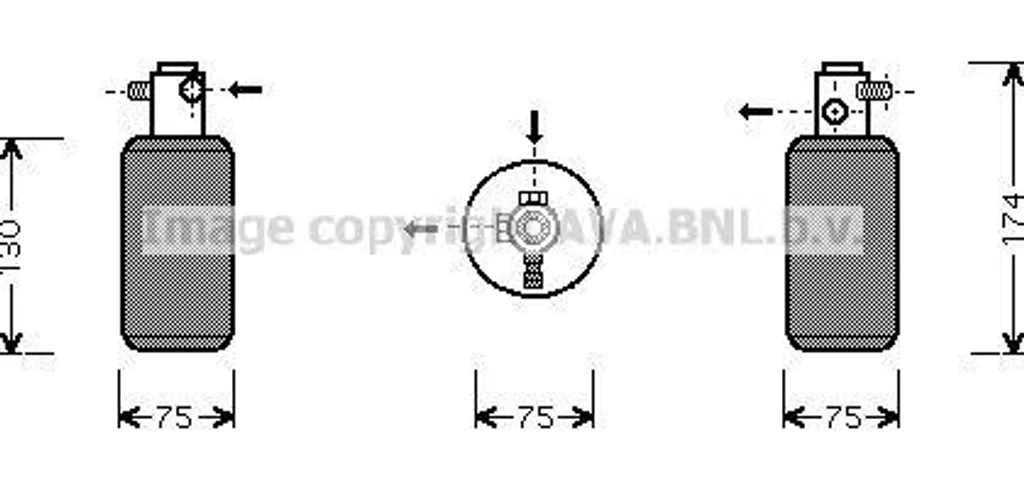 Filtre déshydrateur climatisation 9015500080 pour Mercedes Vito V