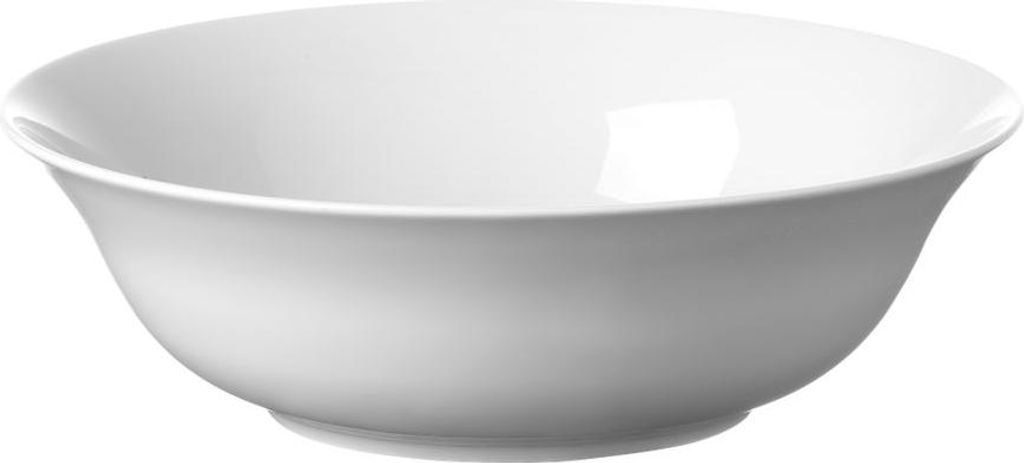 6x Salatschüssel, Delta, weiß, Hotel Porzellan, 23 cm