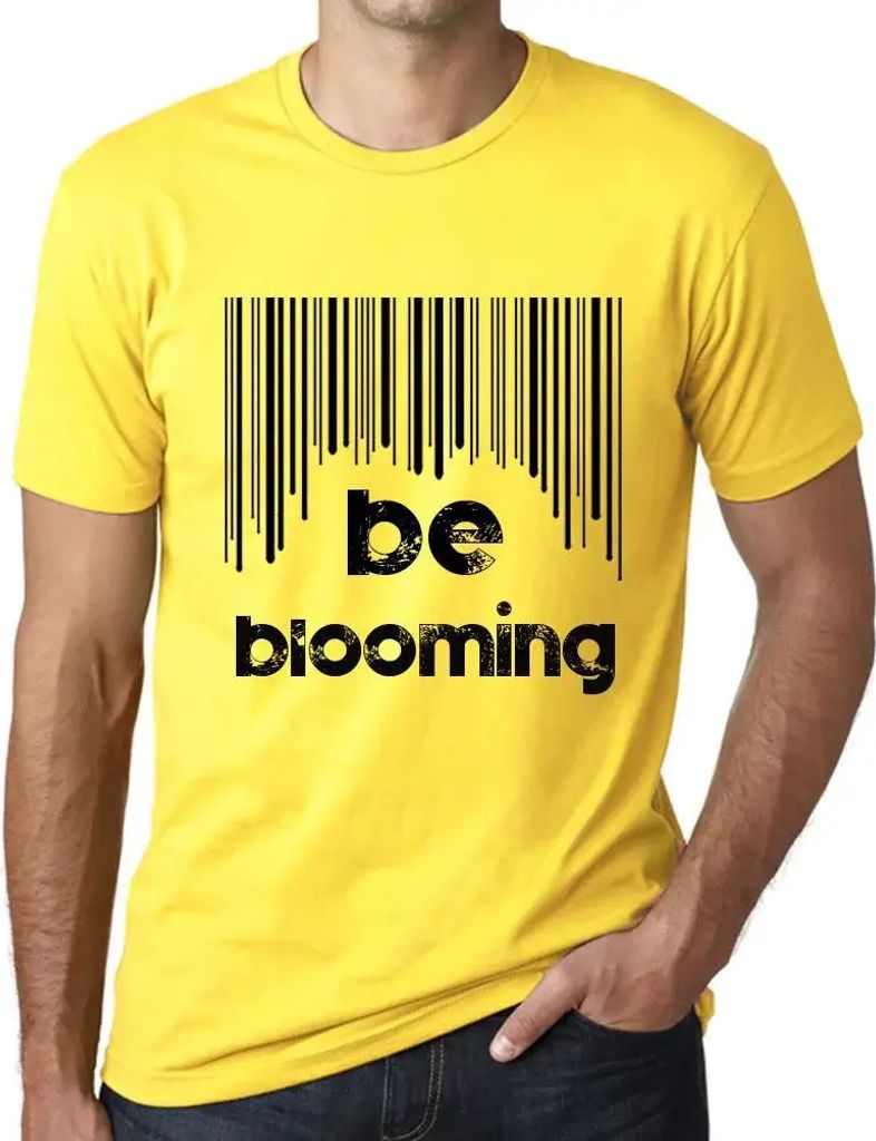 Herren Grafik T-Shirt Barcode blüht auf – Barcode Be Blooming – Öko-Verantwortlich Vintage Jahrgang Kurzarm Lustige Druck Geburtstag Geschenk...