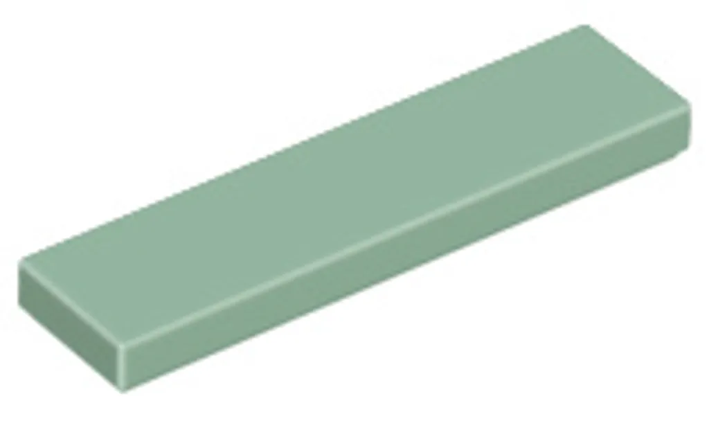 Plaques Lisses 1x4 Vert Sable - Lot de 25 Tuiles de Finition Design