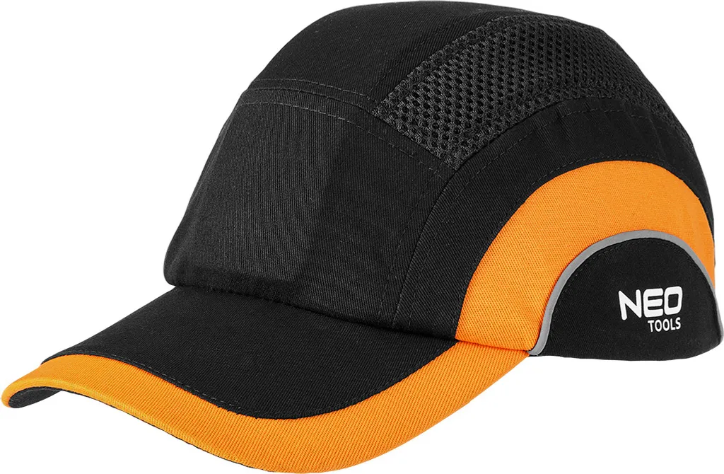 Berretto Baseball Uomo Donna NEO TOOLS Elegante Nero e Arancio