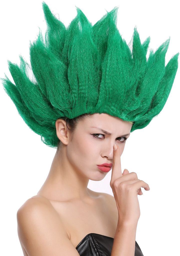 WIG ME UP Perücke Hochtoupiert Elfe Waldfee Blume Grün Produktbild 
