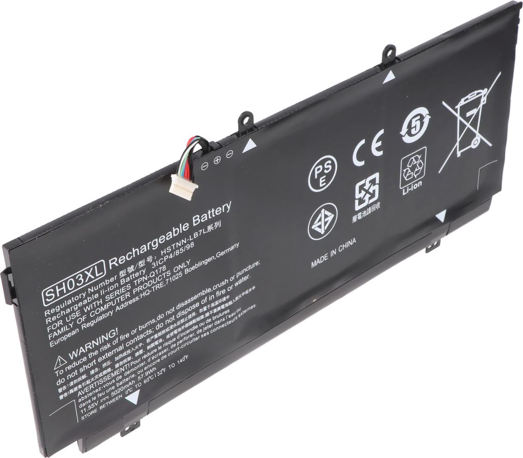 Akku passend für HP ENVY 13-AB, Li-Polymer, 11,55V, 5000mAh, 58Wh