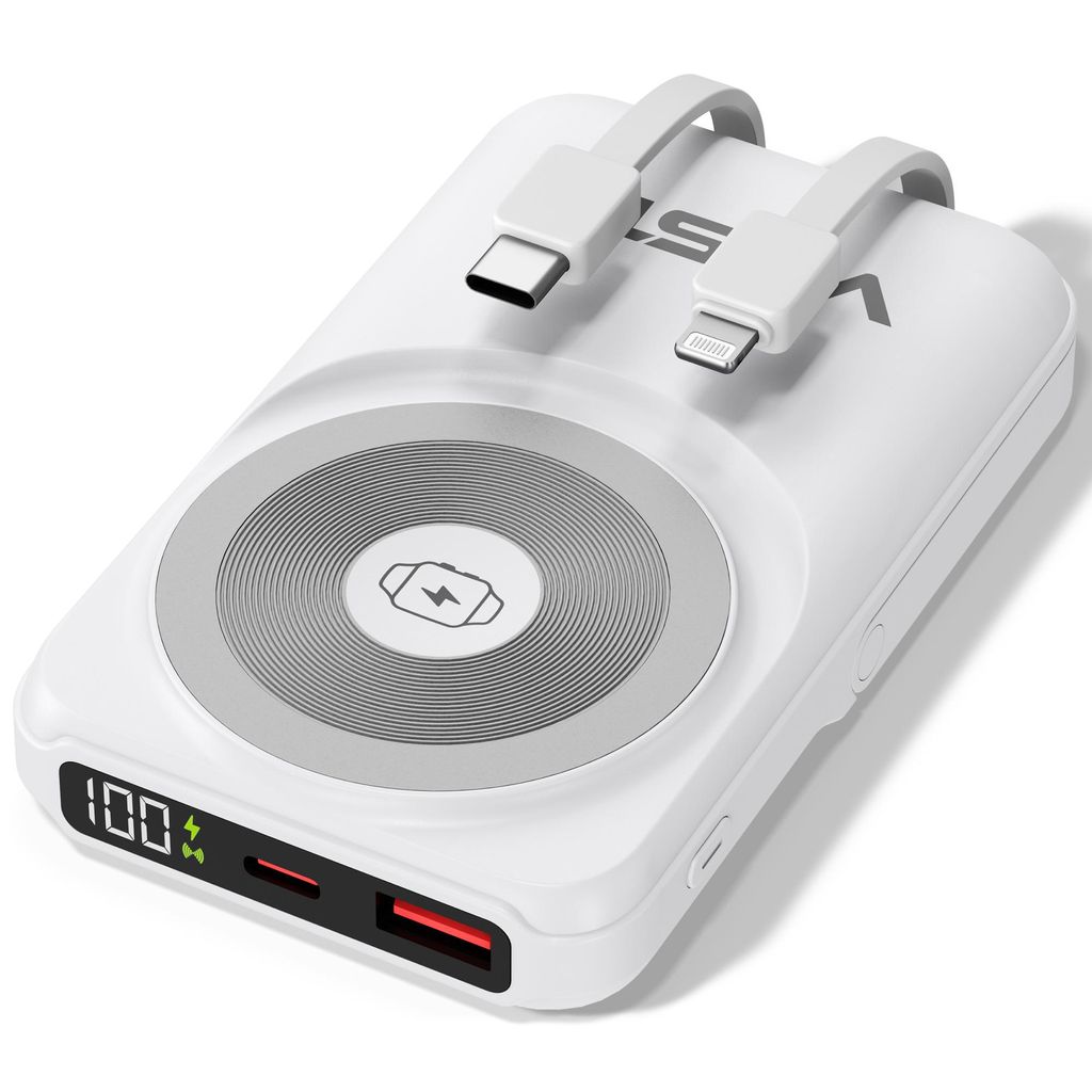 VIESTA® Powerbank 10.000 mAh Weiß 22,5W Schnellladen PD20W Produktbild 