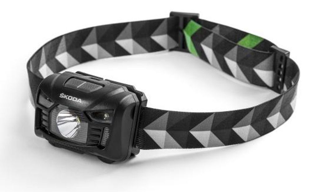 Škoda LED čelová svítilna s USB nabíjením Obrázek produktu 