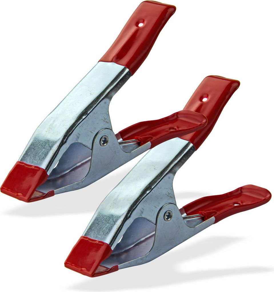 DEMA 2x Leimzwinge 150 mm verzinkt, gummiert