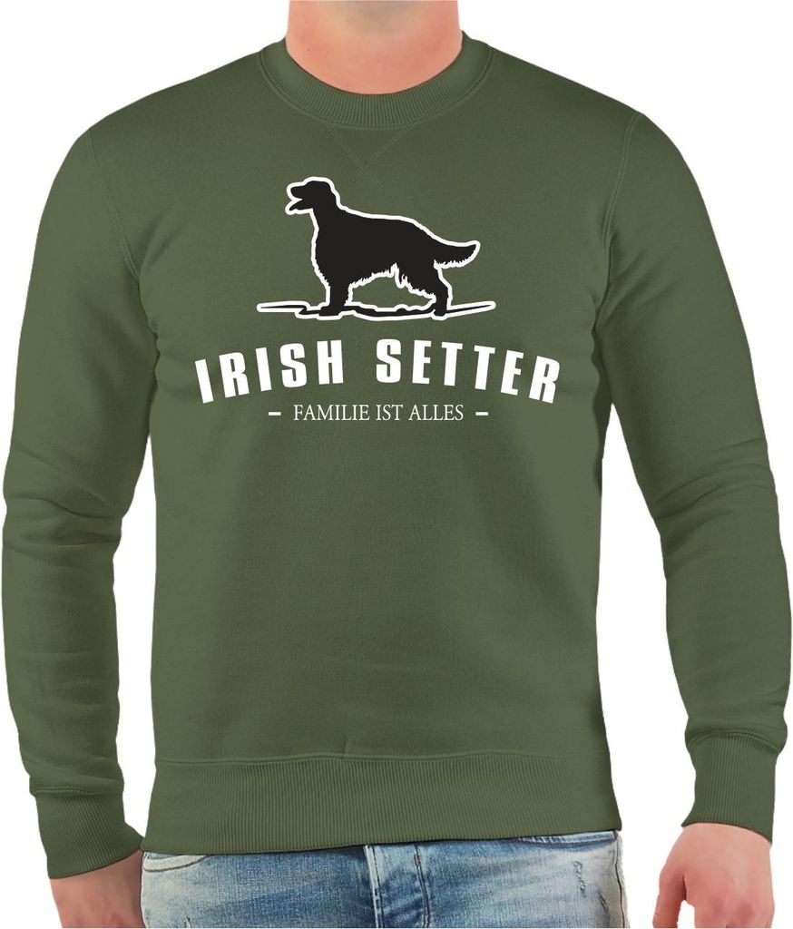 Herren Sweatshirt Irish Setter Silhouette
