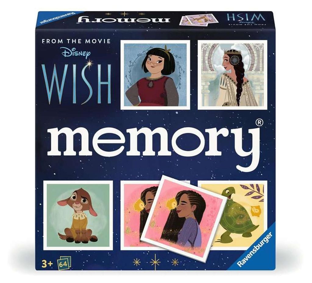 Ravensburger memory Disney Wish - 22595 - Der Gedächtnisspiel-Klassiker für die ganze Familie ab 3 Jahren bei dem kein Wunsch unerfüllt bleibt