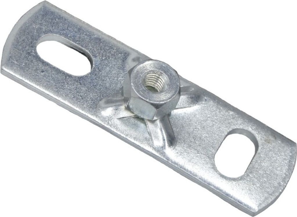 BIS Wandplatte 670, 80x25x3 mm, M8/10