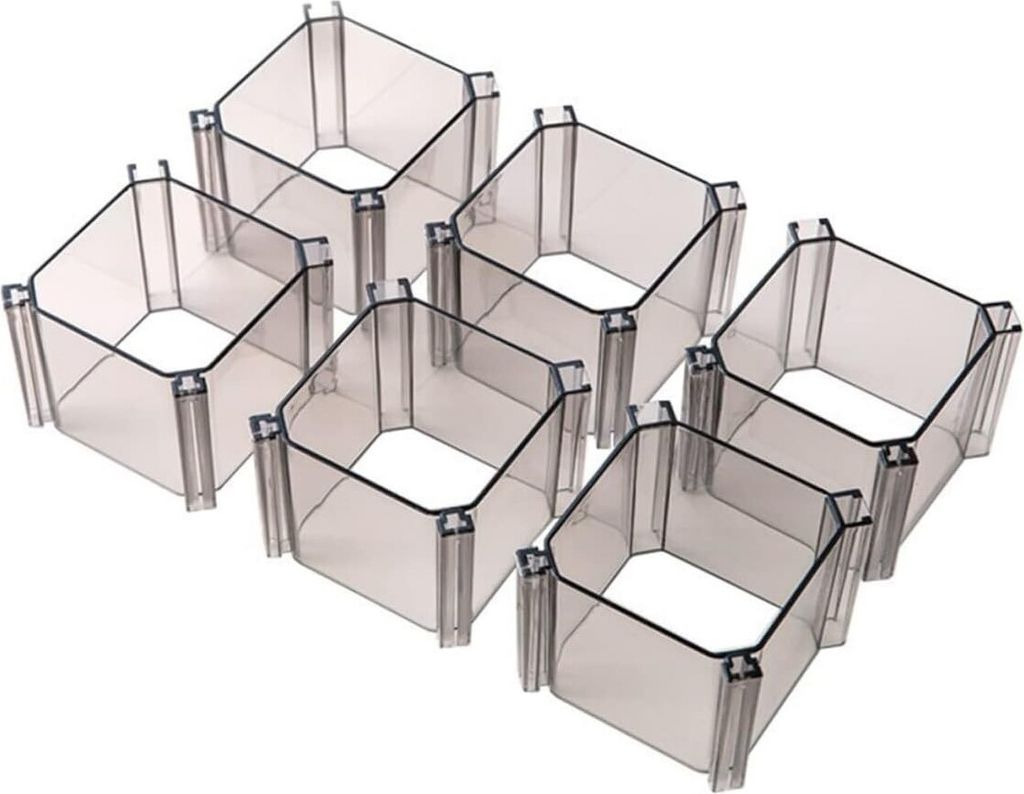 INF 6-teiliger Waben-Unterwäsche-Organizer Transparent