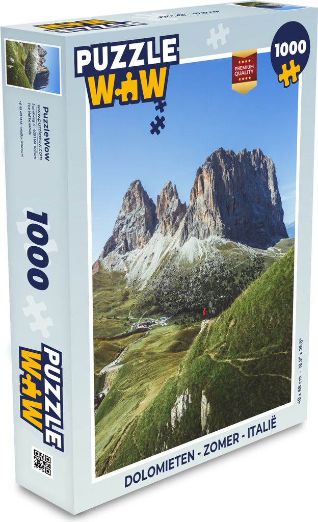 MuchoWow Puzzle 1000 Teile Dolomiten - Sommer - Italien - Spielzeug - Alt und Jung - Spiele - Puzzeln