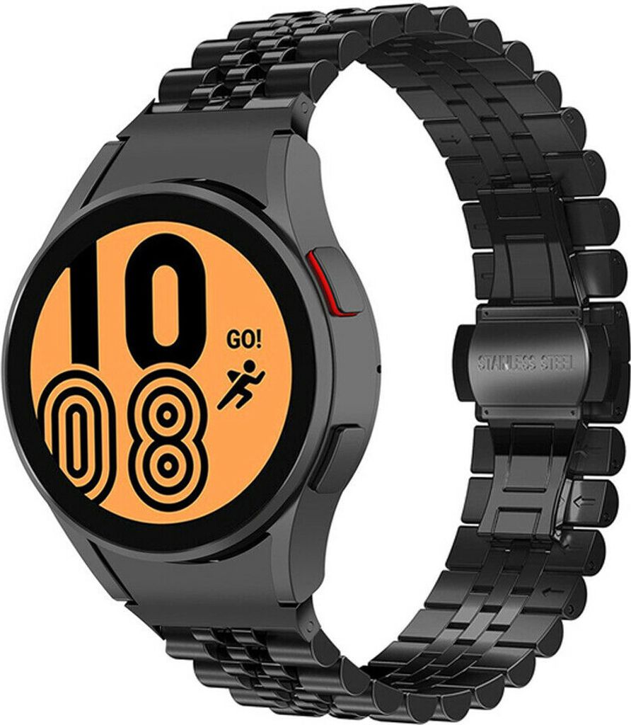 Strap-it Stahlarmband Jubilee - Kompatibel mit Samsung Galaxy Watch 4 Armband 40mm Ersatzarmband Edelstahl - Faltschließe - Hochwertiges Material ...