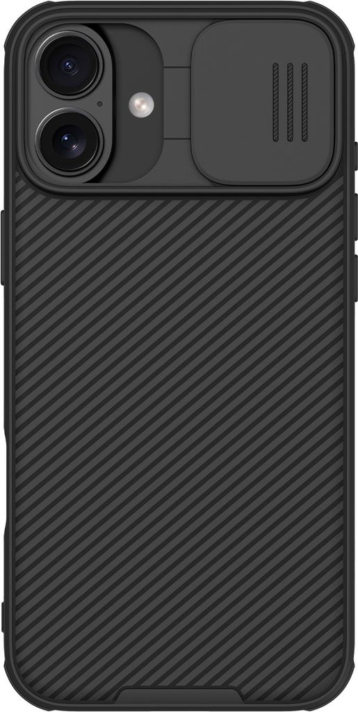Nillkin, CamShield Pro Hlle fr iPhone 16 mit Schiebe-Kameraschutz robust, Schwarz