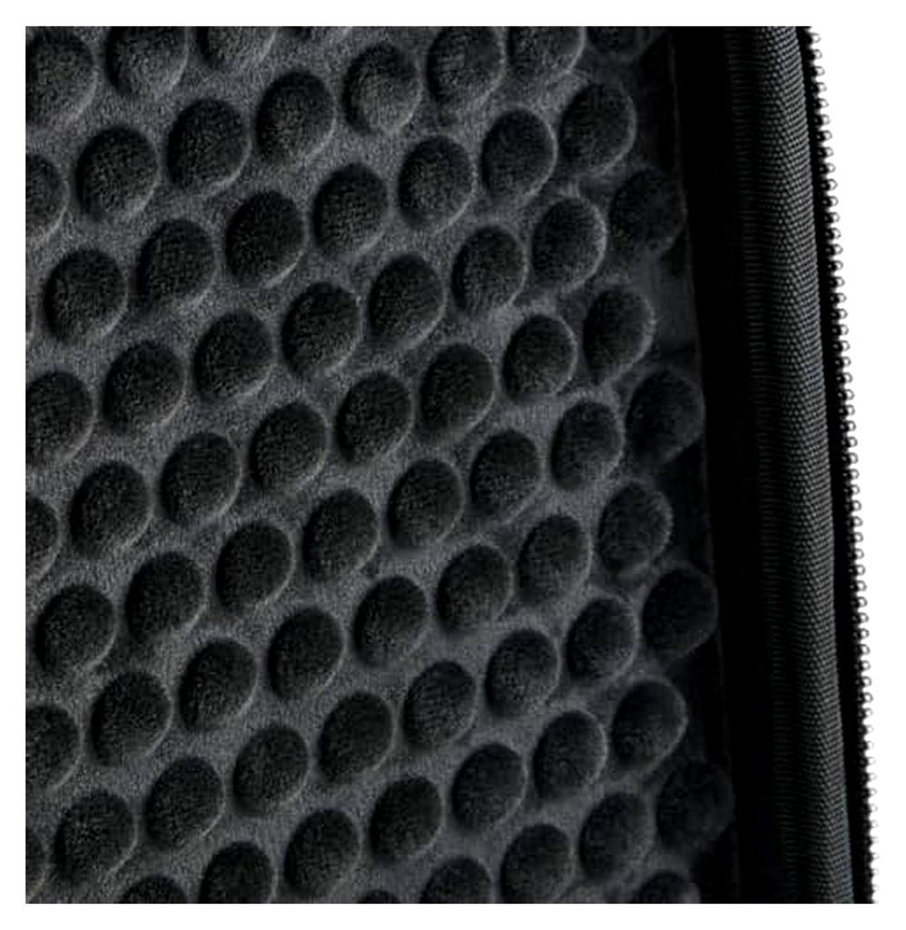 Laptoptasche 16,2" Hardcase (mit Griff, Steppfutter, Reißverschluss, Tasche) Blau