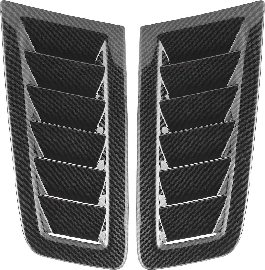 2pcs universelle Motorhaubenlüftungsschlitze Motorhaube Autos Außenteile für Fokus Rs Mk2 Stylecarbon Faserfarbe