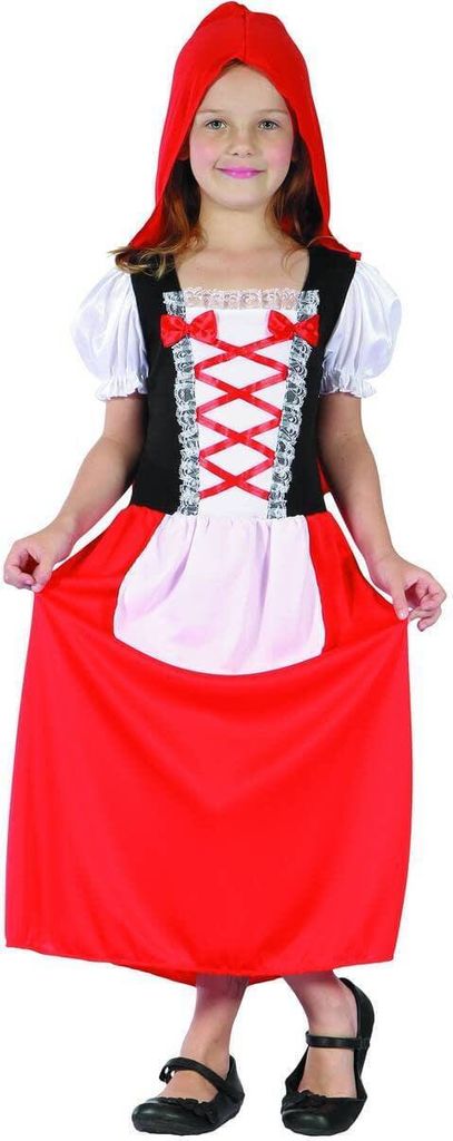 Kostium Czerwonego Kapturka dla dziewczynek L 10-12 lat Zdjęcie produktu 