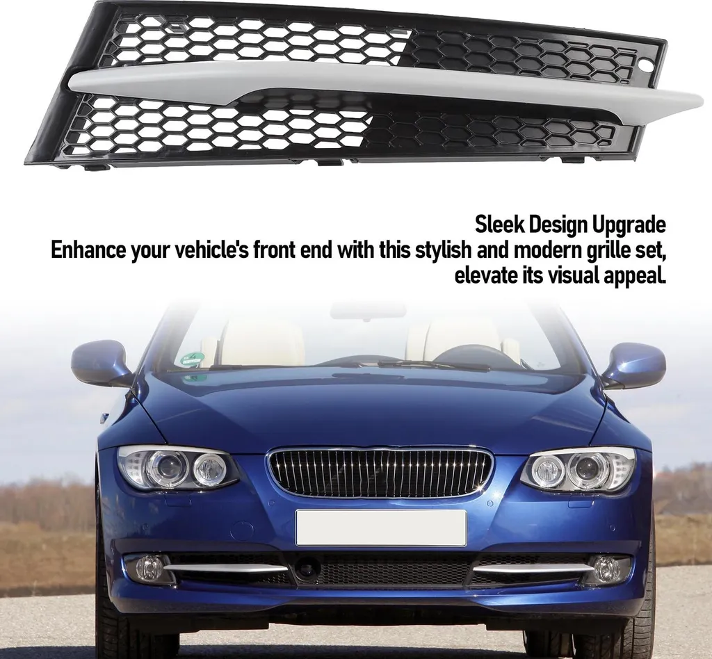 Calandre Inférieure Droite avec Baguette Chrome pour BMW E92 E93 11-13 - 4