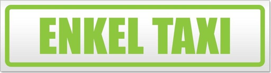 Enkel Taxi Magnetschild Schild magnetisch
