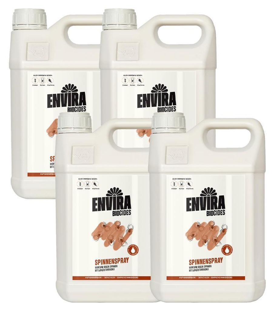 Envira Spinnen Abwehrspray im Vorteilspack 4x5L Produktbild 