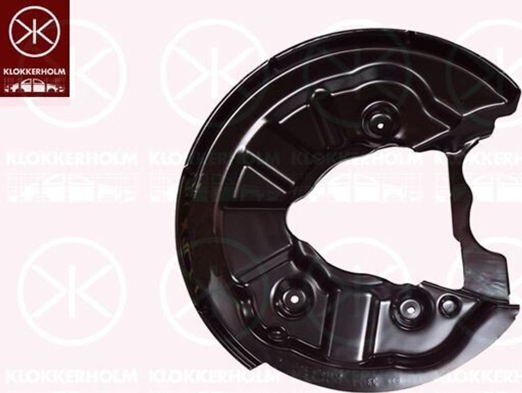 KLOKKERHOLM Spritzblech Bremsscheibe für VW Golf VII Schrägheck (5G1, BQ1, BE1, BE2) Hinten Rechts 6614876 Ankerblech