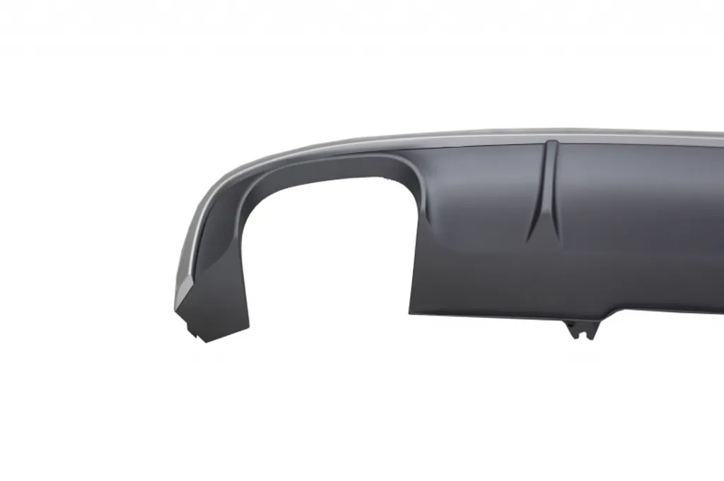Diffuseur Audi A4 B9 S-Line 16-18 en ABS Robuste avec Look S4 Double - 3