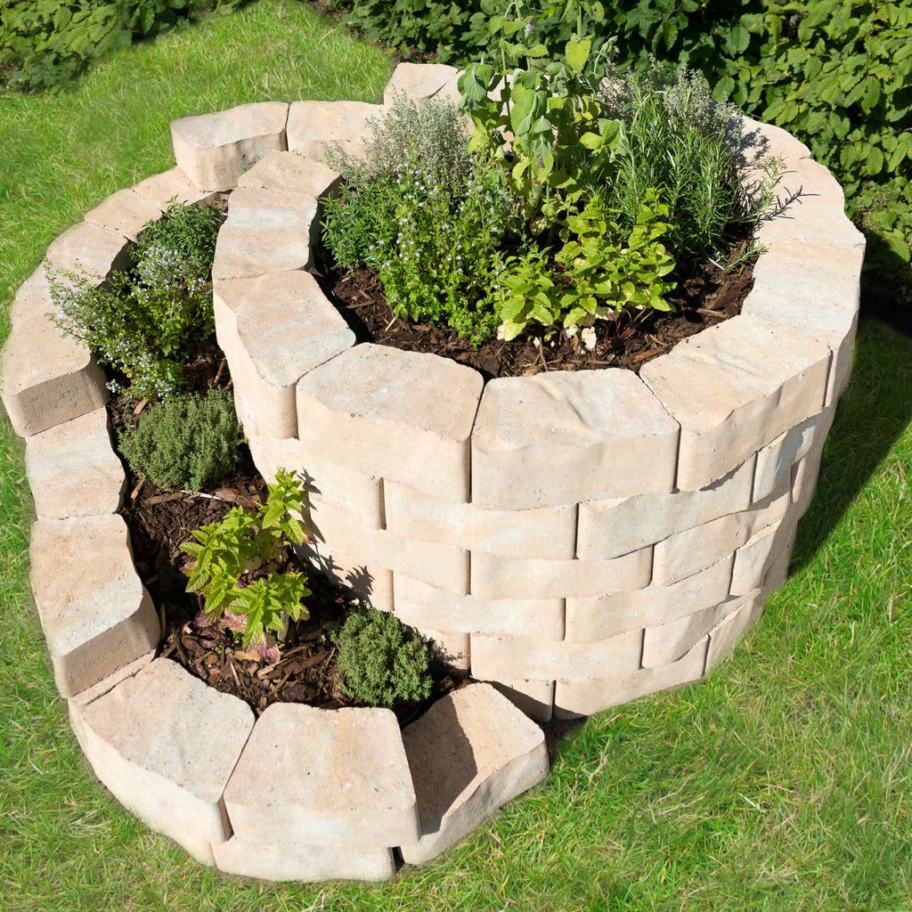 Diephaus Mauerstein FLORO SCHNECKE SANDSTEIN 160/140 CM