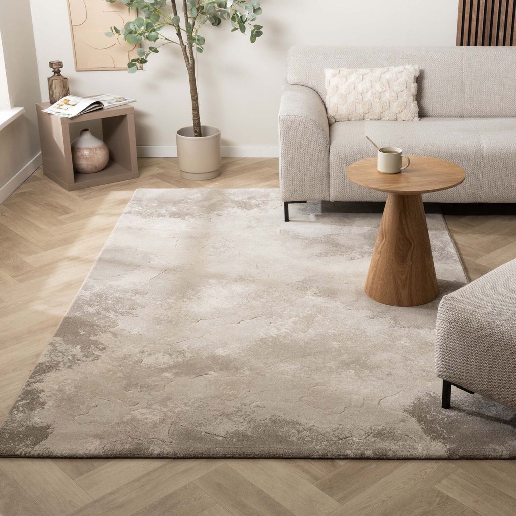 Volero - Industrielle Teppiche - Raphael Beige Taupe - 160x230 cm - Wohnzimmer, Schlafzimmer - Industrielle