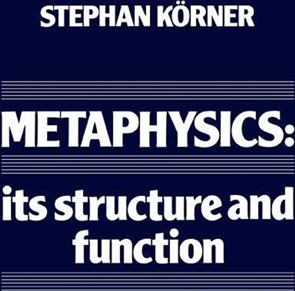 Metaphysics | Stephan Körner
