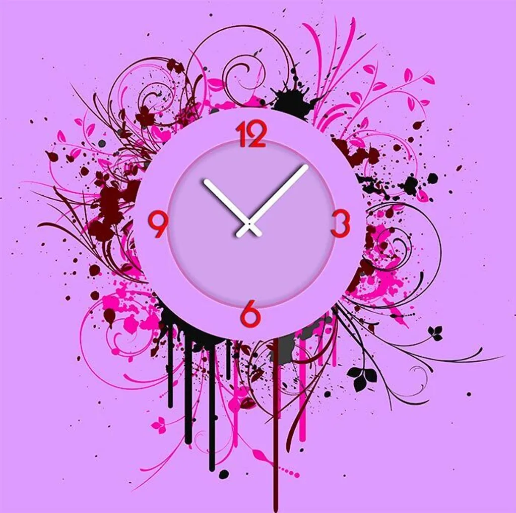 Orologio da Parete Silenzioso Dixtime 5051 - Alluminio 50cm x 50cm