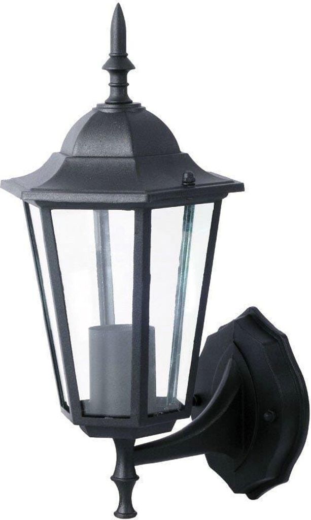 E27 Auenbeleuchtung - Wandlampen - Up - IP44 - Mattschwarz