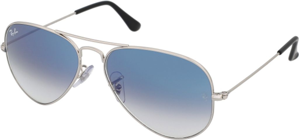 Ray-Ban Damen Aviator Sonnenbrille, Silber (003/3f), 55 mm Produktbild 1