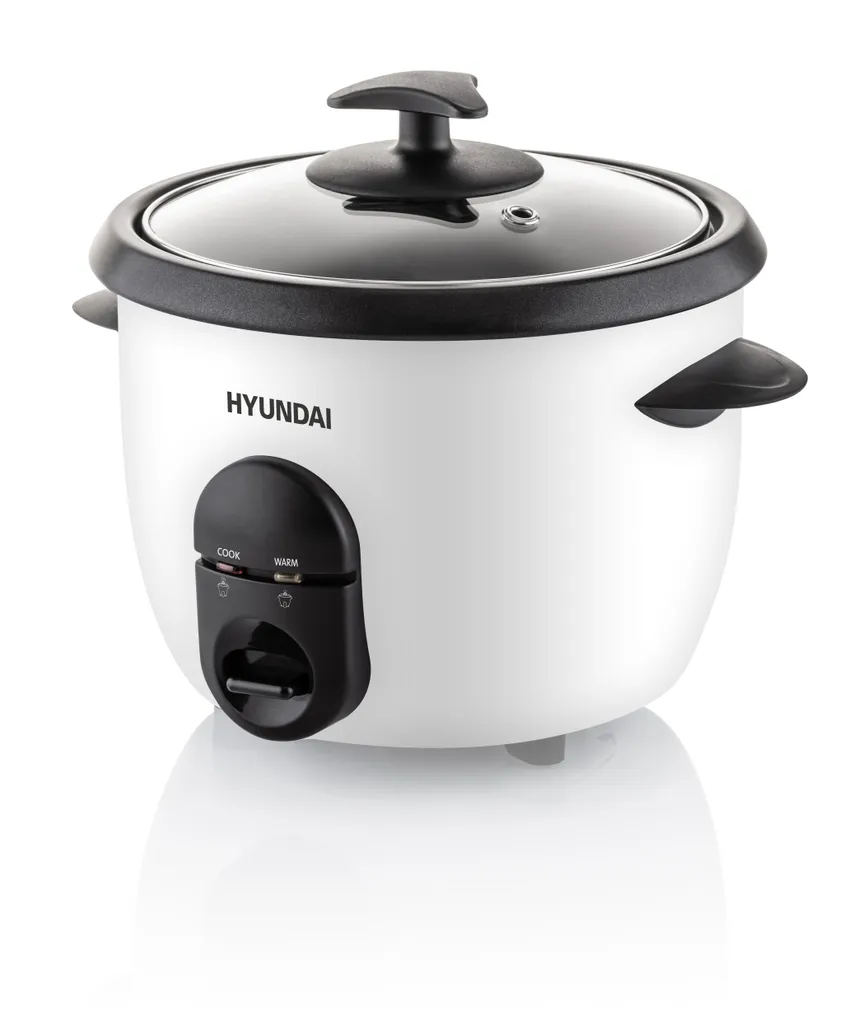 Cuiseur à Riz Anti-adhésif Hyundai 365W - Modèle HYURC100 avec Verrouillage Sécurisé