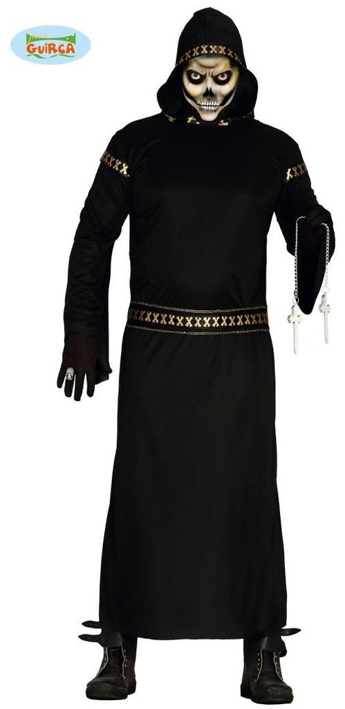 Schwarzer Mann Dämonenkostüm für Herren, Gr. M/L, Größe:L Produktbild 