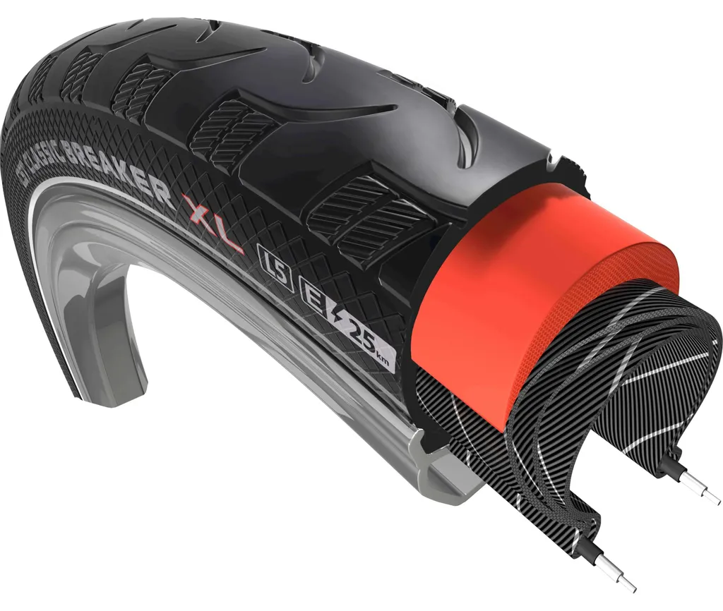 Pneu vélo anti-crevaison CST Breaker XL 28x1 1/2 réfléchissant