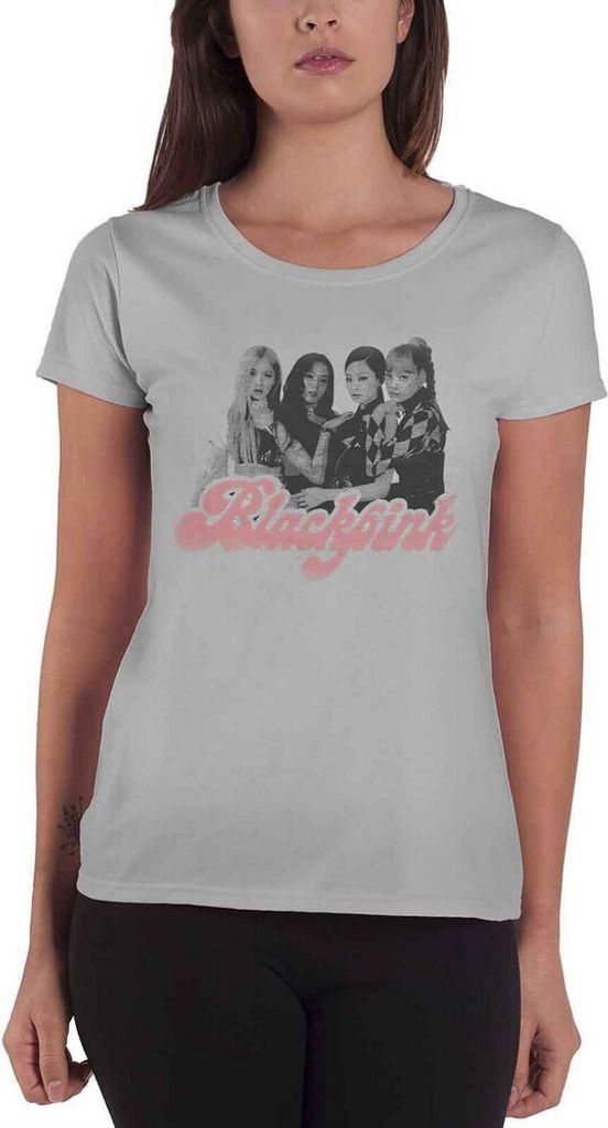 BlackPink - T-Shirt für Damen RO3070 (XL) (Grau meliert)