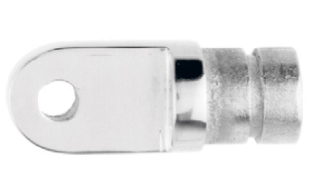Rohrendstück, Lasche, 19mm, Edelstahl A4