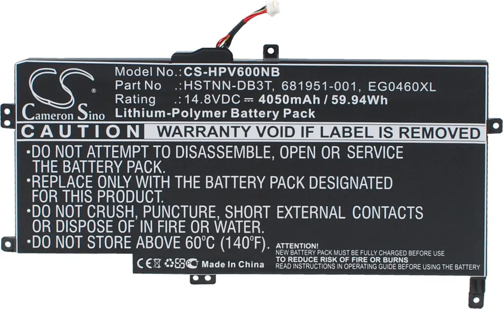 Batterie de Rechange pour PC HP Envy 6 Series et Modèles 6T 6Z CTO