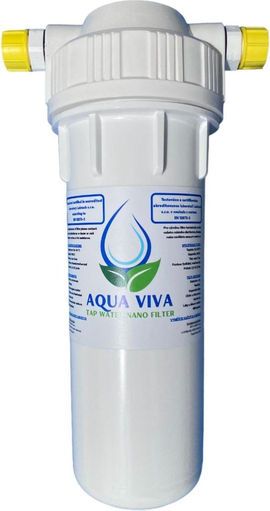 AQUA VIVA nano Wasserhahn-Filter im Installationsset mit Schläuchen