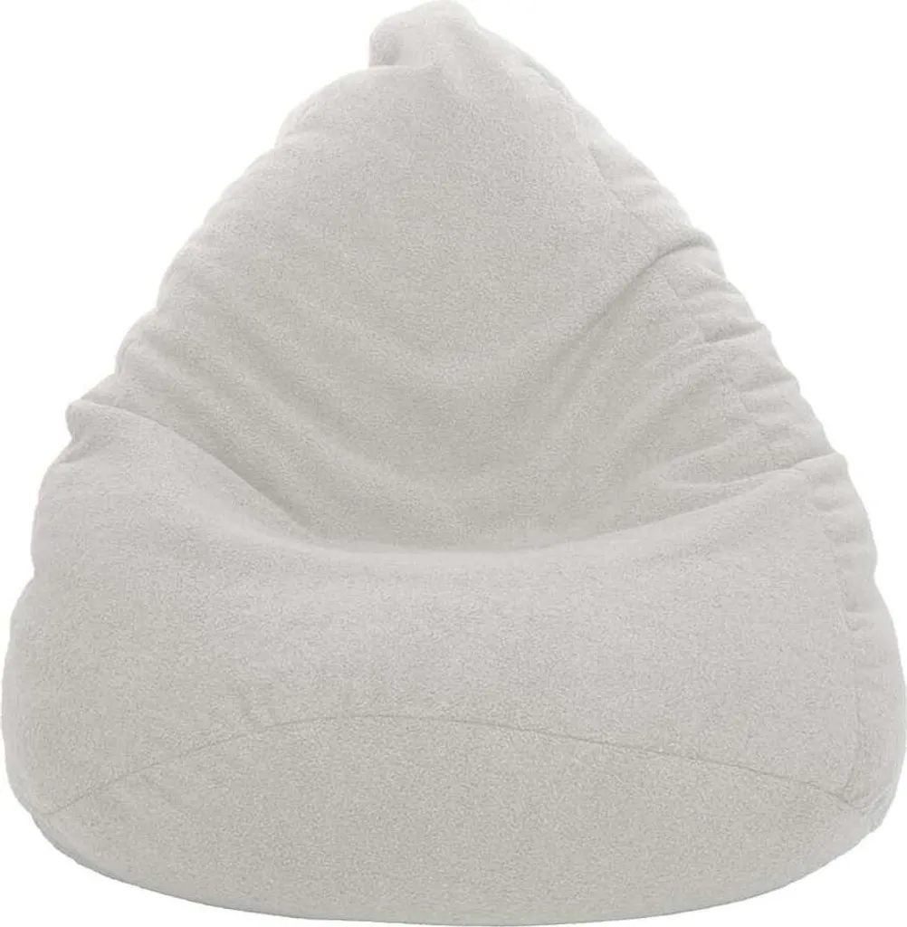 Sac de siège en peau d'agneau 100x75 blanc - Matière naturelle et douce