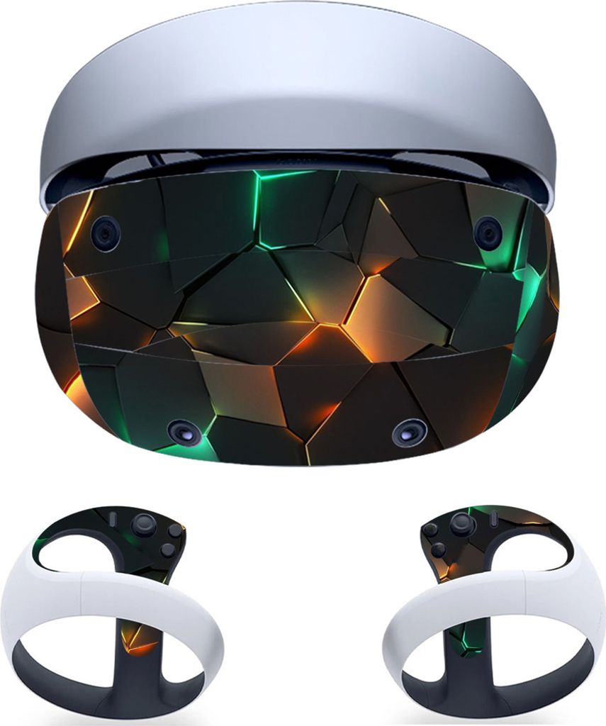 VR-Brillen-Aufkleber, einzigartiges, klares Muster, kratzfester Schutz, einfach zu installierender VR-Headset-Klassen-Aufkleber für PS VR2