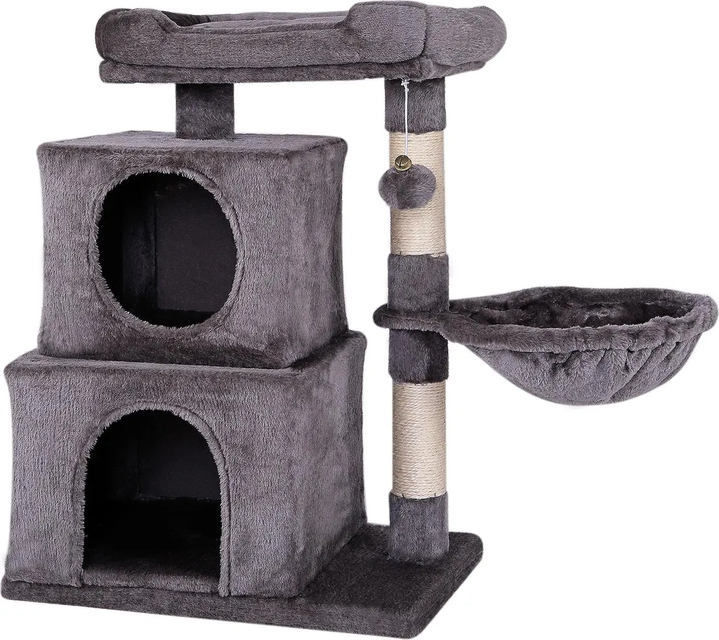 Offerta Tiragraffi lionto 70 cm Grigio Scuro - 2 Grotte - Prendi Ora!