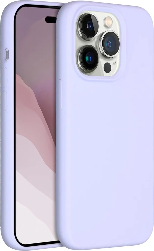 Custodia Accezz iPhone 14 Pro Viola - Silicone Liquido Soft-Touch