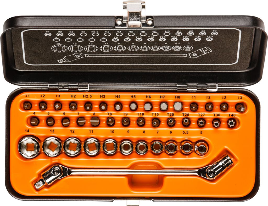 1/4'' Steckschlüsselsatz 41-Teilig - T N08-603