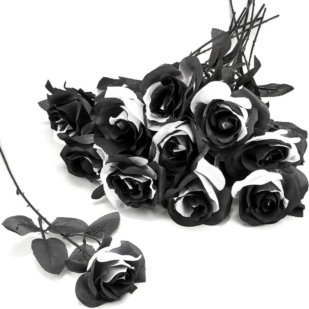 Künstliche Rosen Aus Seidenlatex – 12 Stück, 56 Cm Lang, Realistische Weiße Rosen Für Tischdekoration & Mehr