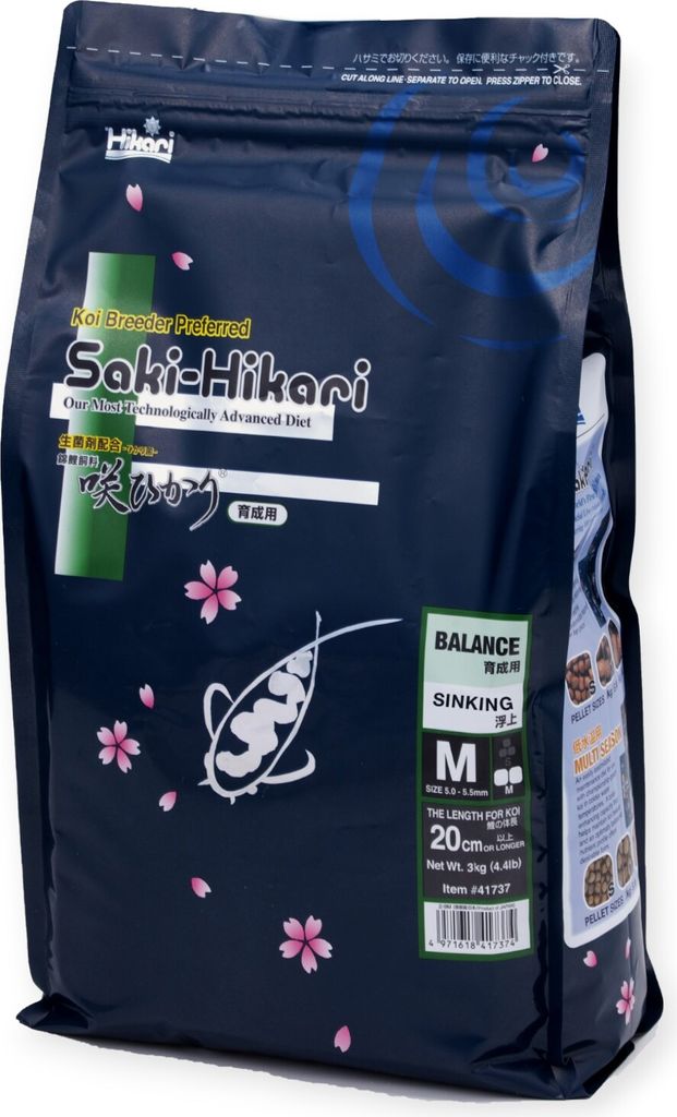 Saki-Hikari Balance - Professionelles Koifutter für optimales Wachstum 3 kg sinkend