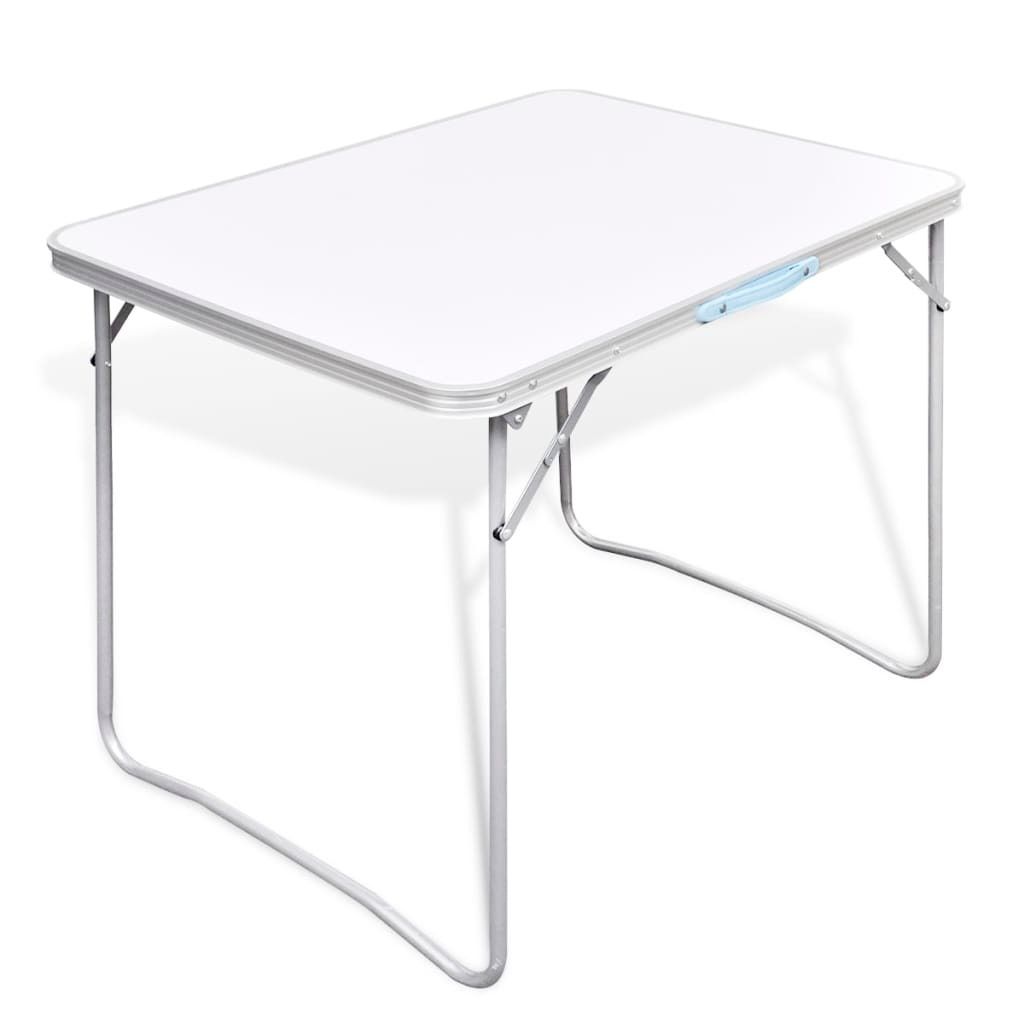 "2026 Promotion" Campingtisch zusammenklappbar mit Metallrahmen 80x60 cm - Campingtische CC25857