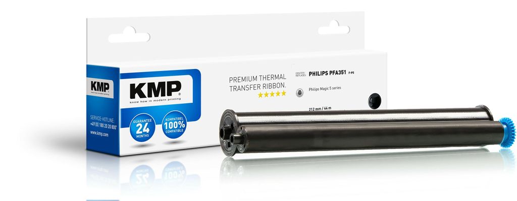 KMP Faxrolle für Philips Magic 5 Serie PFA-351 schwarz Produktbild 