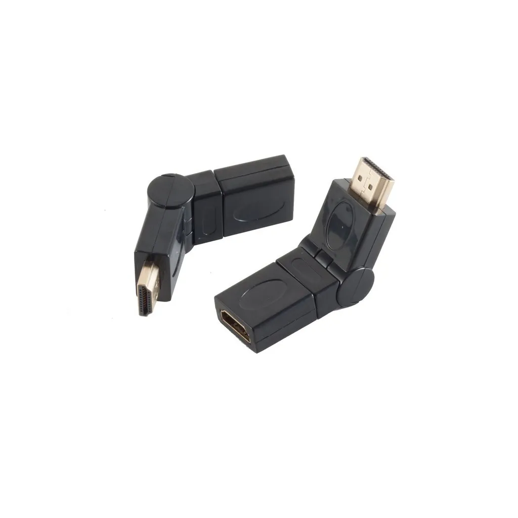 Adaptateur HDMI coudé pour gain de place TV murale connecteurs dorés